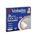 Verbatim DVD-RAM DataLife PLUS 4,7 GB 3x, Colour, slim box 3ks (43499)