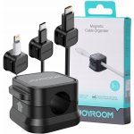 Joyroom JR-ZS368 organizér kabelů nalepovací magnetický sada 3ks černá – Zboží Živě
