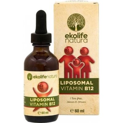 Ekolife Natura Liposomal Vitamin B12 60ml - Vanilka, Meruňka