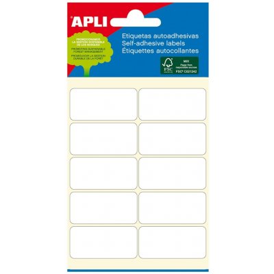 APLI 19x40mm bílé 2676 – Zboží Dáma