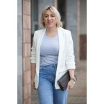 Pružné sako COLOR Bílá – Zboží Dáma