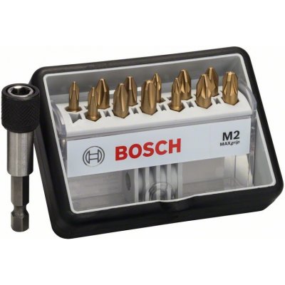 sada bitů šroubovacích Bosch (12+1 dílná Robust Line, M Max Grip 2607002578 – Zbozi.Blesk.cz