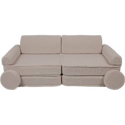 Play Sofa Velká dětská rozkládací pohovka Premium Bearly Světle šedá – Sleviste.cz