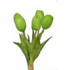 Květina Kytička 5 zelených tulipánů, 25 cm