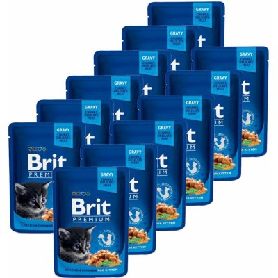Brit Premium Kitten Chicken Chunks 12 x 100 g – Zboží Mobilmania