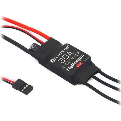 FLYCOLOR Regulátor otáček FlyDragon 30A BEC 5V/2A 2-4S – Sleviste.cz