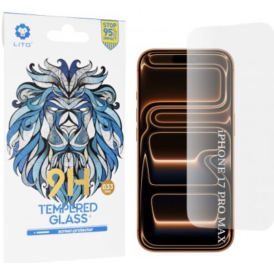 Lito 2.5D Classic Glass iPhone 17 Pro Max iPhone 16 Pro Max průhledné sklo 151779 – Zboží Živě