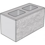 Tvárnice plotová CS BETON Blok 20 jednostranně štípaná bez prořezu šedá – 400 x 200 x 200 mm – Sleviste.cz