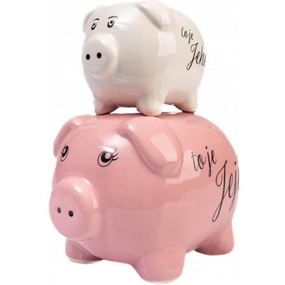 Albi SVATEBNÍ POKLADNIČKA - RŮŽOVO-BÍLÁ PRASÁTKA PPE – Zboží Dáma