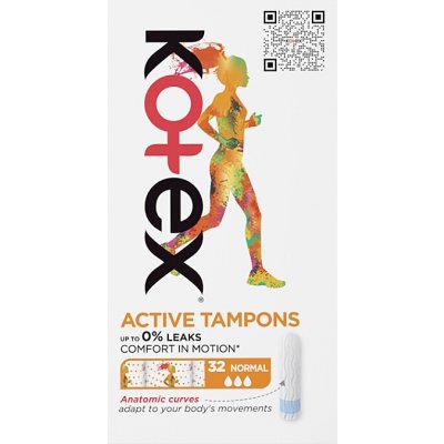 Kotex tampony Active Normal 32 ks – Zboží Mobilmania