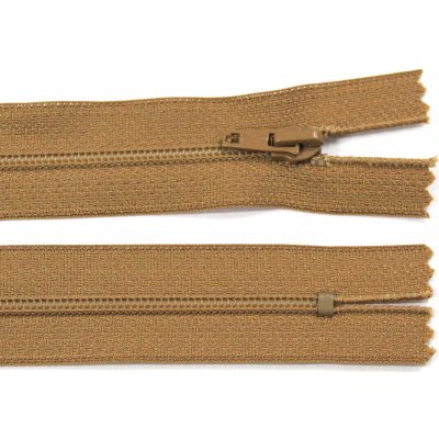 Spirálový zip no.3 nerozepínací 45cm - více barev color: 690 karamelová hnědá – Hledejceny.cz
