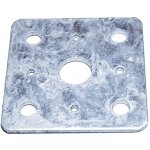 Deska bez matice k patce pilíře, 80x80x4mm, Zn – Hledejceny.cz