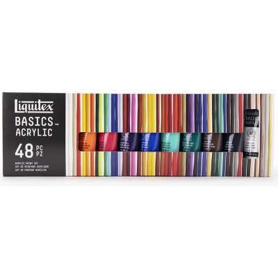 Akrylové barvy Liquitex 22 ml - sada 48 ks – Zboží Dáma