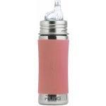 Pura nerezová kojenecká láhev s pítkem rose 325 ml – Hledejceny.cz