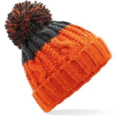 Beechfield B437 čepice Apres orange/ ​graphite grey – Hledejceny.cz