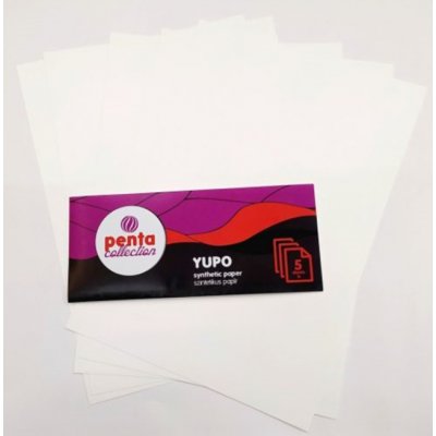 Pentart YUPO syntetický papír A4 5ks – Sleviste.cz