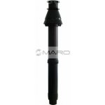 Regulus komínek střešní koaxiální 80/125 mm x 1285 mm s redukcí 60/100 mm černý 11253 – Zboží Dáma