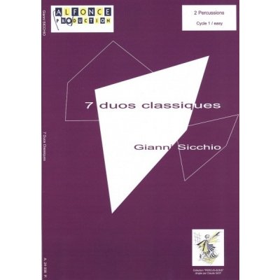 7 Duos Classiques by Gianni Sicchio dueta pro melodické perkusní nástroje – Sleviste.cz