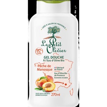 Le Petit Olivier Hydratační sprchový gel Broskve z Manosque 270 ml