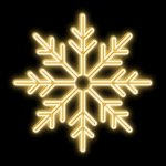 DECOLED LED světelná vločka II závěsná 3D tisk pr. 90 cm teple bílá – Hledejceny.cz
