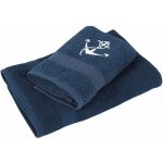 B.E.S. Petrovice s.r.o. ručník s výšivkou 50 x 90 cm Adria navy Kotva – Zboží Dáma