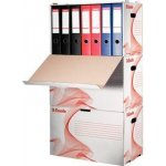 Esselte Archivační krabice na pořadače - stohovatelná, 52,5 x 33,8 x 30,6 cm, bílá – Zboží Mobilmania