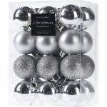Home Styling Collection Vánoční koule O 3 cm 24 ks stříbrné – Hledejceny.cz