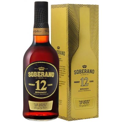 Soberano Brandy Gran Reserva 12y 38% 0,7 l (holá láhev) – Zboží Mobilmania