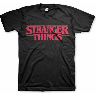 Funko pánské tričko Stranger Things logo černé