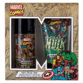 Marvel Comics Hero deospray 150 ml + sprchový gel 150 ml dárková sada