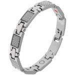 Šperky eshop z chirurgické oceli lesklé články stříbrné barvy pletený vzor magnety S08.01 – Hledejceny.cz