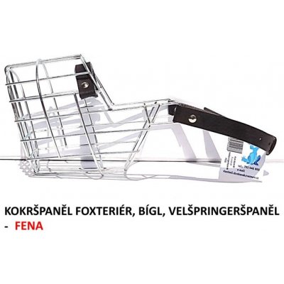 Mr. Rozchov Náhubek kovový Kokršpaněl Foxteriér Bígl Velšpringerššpaněl fena – Sleviste.cz