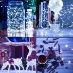 ISO 11398 Vánoční svítící struny Solární 200 LED studená bílá 22m – Hledejceny.cz