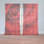 Sablio Záclony Květ růže: 2ks 150x250cm – Hledejceny.cz