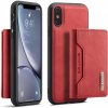 Pouzdro a kryt na mobilní telefon Apple Pouzdro AppleKing dG.MING 2v1 s odnímatelnou magnetickou peněženkou iPhone X/Xs - červené