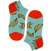 Crazy Banana kotníčkové bavlněné ponožky ECC2001 světle modrá