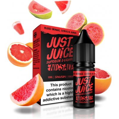 Just Juice Salt Blood Orange, Citrus & Guava 10 ml 11 mg – Zbozi.Blesk.cz
