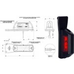 Svítilna poziční p 12v/24v 0,8/1,6w 6xled č/b na gumě, kabel 0,5m 0215349_A, , , – Hledejceny.cz
