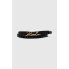 Pásek Karl Lagerfeld Kožený pásek dámský černá 241W3105