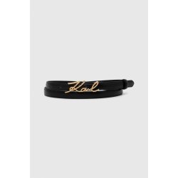 Karl Lagerfeld Kožený pásek dámský černá 241W3105