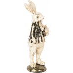 Dekorace králíček s černým kabátkem 8*9*25 cm Clayre & Eef – Hledejceny.cz