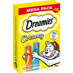 Dreamies Creamy Snacks kuřecí s lososem 12 x 10 g