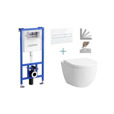 Laufen CW1 tlačítko Dual Flush bílá Laufen Pro + sedátko H8946600000001 FU1