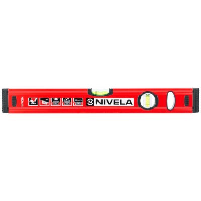 NIVELA Vodováha 400mm, 2 libely, 0,5mm/m – Hledejceny.cz