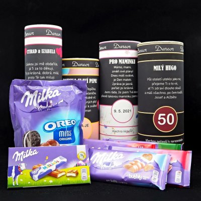Milka čokolády dárkové balení s potiskem na přání – Sleviste.cz