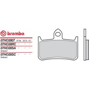 Přední brzdové destičky Brembo Honda 250 NSR RJ, R, SP 1988 - směs SC