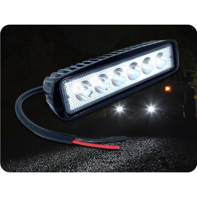 TruckLED LED pracovní světlo 18W, 1680lm, 6xLED, 12V/24V, IP67 [L0097S-B] – Zboží Mobilmania