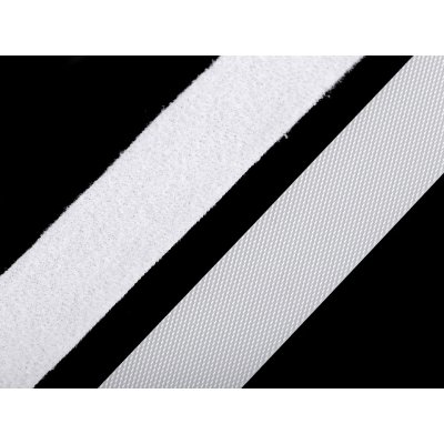 Nízkoprofilový suchý zip háček + plyš šíře 20 mm jemný Varianta: 1 bílá, Balení: 5 m – Hledejceny.cz