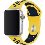 AW Sportovní řemínek na Apple Watch - Žluto-modrý Šířka uchycení řemínku: 38/40/41mm, Délka řemínku: Dámský - S/M (12 - 18cm) Žluto-modrý IR-AWSPRT54 – Hledejceny.cz