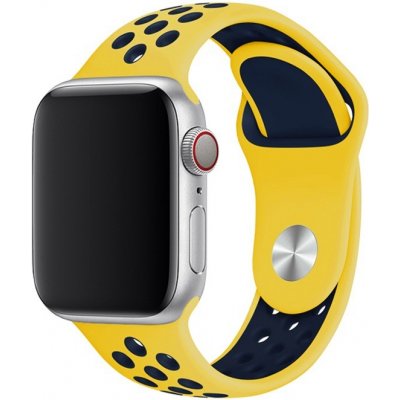 AW Sportovní řemínek na Apple Watch - Žluto-modrý Šířka uchycení řemínku: 42/44/45/49mm, Délka řemínku: Pánský - L/XL (16 - 21cm) Žluto-modrý IR-AWSPRT81